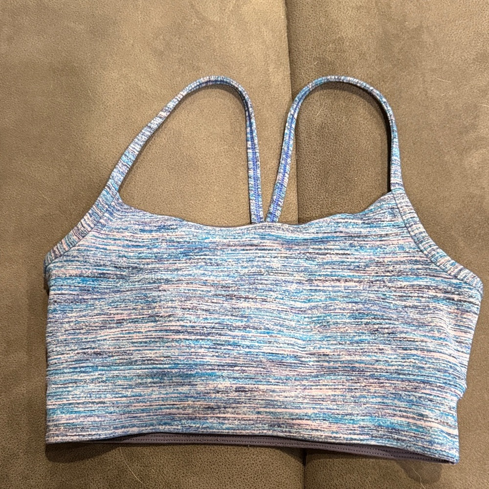 Ivivva Blue and Gray Kids Sports Bra